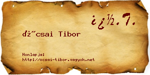 Ócsai Tibor névjegykártya