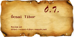 Ócsai Tibor névjegykártya